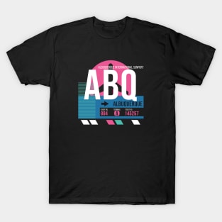 Albuquerque (ABQ) Airport // Sunset Baggage Tag T-Shirt